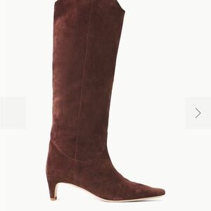 STAUD western Wally boot mahogany suede 39 brand new
